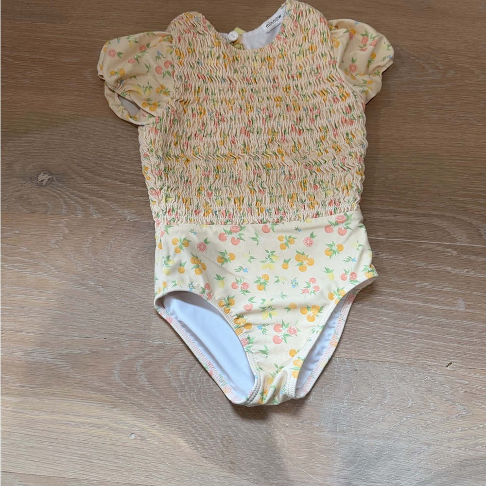 Minnow kids one piece floral swim